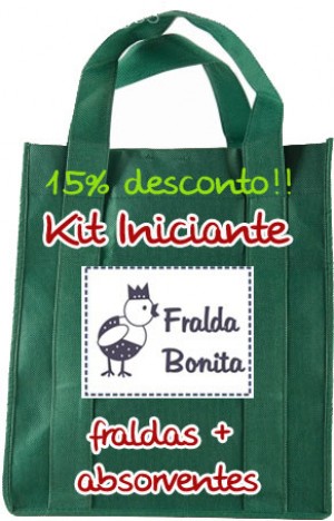 Kit iniciante  Fralda Bonita, com 20% de desconto!